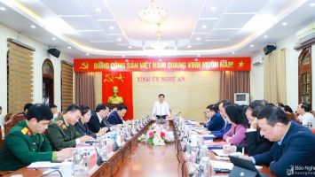 Ban Thường vụ Tỉnh ủy thống nhất 4 ưu tiên thúc đẩy phát triển kinh tế biển tại Nghệ An