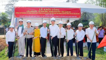 Lãnh đạo TP. Hồ Chí Minh và tỉnh Nghệ An dự lễ khởi công cầu dân sinh tại huyện Nam Đàn