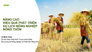 Nâng cao hiệu quả phát triển du lịch nông nghiệp nông thôn