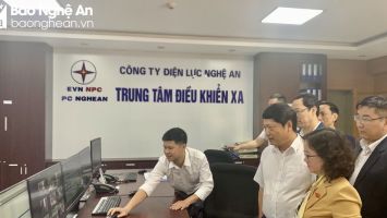Đoàn ĐBQH tỉnh giám sát việc thực hiện chính sách pháp luật về phát triển năng lượng tại Công ty Điện lực Nghệ An