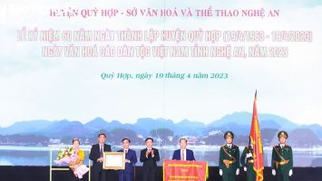 Tổ chức trọng thể Lễ kỷ niệm 60 năm ngày thành lập huyện Quỳ Hợp và đón nhận Huân chương Lao động hạng Nhì