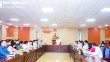 Thường trực HĐND tỉnh Nghệ An họp phiên thường kỳ tháng 4