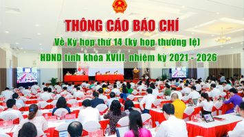 THÔNG CÁO BÁO CHÍ TRƯỚC KỲ HỌP THỨ 14, HĐND TỈNH NGHỆ AN
