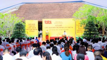 Trang trọng Lễ giỗ Chủ tịch Hồ Chí Minh lần thứ 54 tại Kim Liên, Nam Đàn, Nghệ An