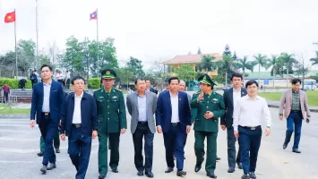 Đoàn giám sát Ủy ban Đối ngoại của Quốc hội khảo sát chuyên đề về biên giới lãnh thổ tại huyện Thanh Chương