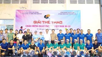 Khai mạc Giải Pickleball chào mừng kỷ niệm 94 năm Ngày thành lập Hội Liên hiệp phụ nữ Việt Nam (20/10/1930 - 20/10/2024)