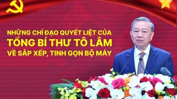 Những chỉ đạo quyết liệt của Tổng Bí thư Tô Lâm về sắp xếp, tinh gọn bộ máy