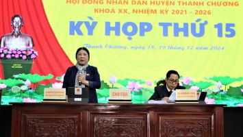 Kỳ họp HĐND huyện Thanh Chương: Thông qua các nghị quyết quan trọng đối với phát triển kinh tế, an sinh xã hội trên địa bàn