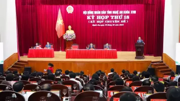 HĐND tỉnh Nghệ An khóa XVIII, nhiệm kỳ 2021 - 2026 tiến hành kỳ họp chuyên đề