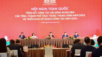 Hội nghị toàn quốc tổng kết công tác HĐND các tỉnh, thành phố năm 2023 và triển khai kế hoạch công tác năm 2024