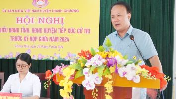 Phó Chủ tịch Thường trực HĐND tỉnh tiếp xúc cử tri tại xã Thanh Hòa, huyện Thanh Chương