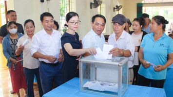 Gần 56 nghìn cử tri huyện Thanh Chương tham gia lấy ý kiến về Đề án sắp xếp đơn vị hành chính cấp xã giai đoạn 2023 - 2025