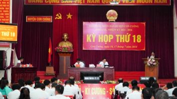 Kỳ họp thứ 18 HĐND huyện Con Cuông sẽ xem xét thông qua 8 dự thảo nghị quyết quan trọng