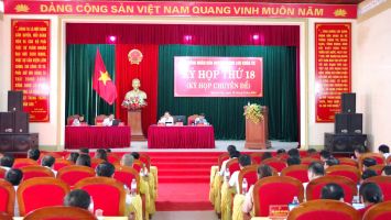 HĐND huyện Quỳnh Lưu tổ chức kỳ họp thứ 18 (kỳ họp chuyên đề)
