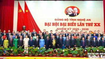 Ban Chấp hành Đảng bộ tỉnh Nghệ An khóa XX, nhiệm kỳ 2025 - 2030 ra mắt nhận nhiệm vụ