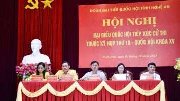 Đoàn Đại biểu Quốc hội tỉnh Nghệ An: Tổng hợp kiến nghị cử tri gửi các cơ quan Trung ương trước Kỳ họp thứ 10, Quốc hội khóa XV