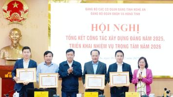 Đảng bộ Đoàn ĐBQH và HĐND tỉnh tổng kết công tác xây dựng Đảng năm 2025, triển khai nhiệm vụ năm 2026