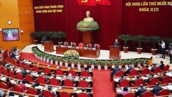 Thông cáo báo chí về ngày làm việc thứ nhất của Hội nghị Trung ương 11, khóa XIII