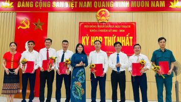 Xã Mậu Thạch- xã miền núi tổ chức kỳ họp thứ nhất của HĐND khóa I