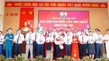 Đại hội Đảng bộ xã Tam Hợp lần thứ I thành công tốt đẹp, đặt mục tiêu đạt chuẩn nông thôn mới vào năm 2030