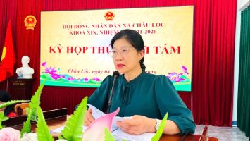 Trưởng Ban Dân tộc HĐND tỉnh dự kỳ họp thường lệ giữa năm của HĐND xã Châu Lộc