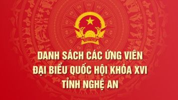 Danh sách các ứng cử viên đại biểu Quốc hội khóa XVI tại tỉnh Nghệ An