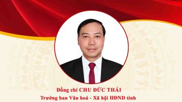 Chân dung đồng chí Chu Đức Thái - Trưởng ban Văn hoá - Xã hội HĐND tỉnh Nghệ An