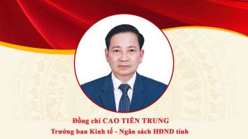 Chân dung đồng chí Cao Tiến Trung - Trưởng ban Kinh tế - Ngân sách HĐND tỉnh Nghệ An