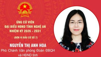 Chương trình hành động của bà Nguyễn Thị Anh Hoa - ứng cử viên đại biểu HĐND tỉnh Nghệ An nhiệm kỳ 2026 - 2031