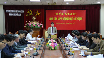 Đoàn đại biểu Quốc hội tỉnh lấy ý kiến dự thảo Luật quy hoạch