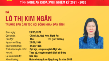 Tiểu sử tóm tắt và chương trình hành động của ứng cử viên đại biểu HĐND tỉnh Lô Thị Kim Ngân