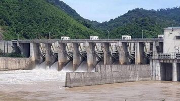 Thông báo xả nước hồ chứa Nhà máy thuỷ điện Khe Bố - Tương Dương từ 12h30 ngày 26/9