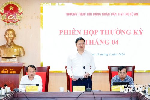 Thường trực HĐND tỉnh Nghệ An chọn chất vấn 2 nội dung tại kỳ họp thường lệ giữa năm 2026