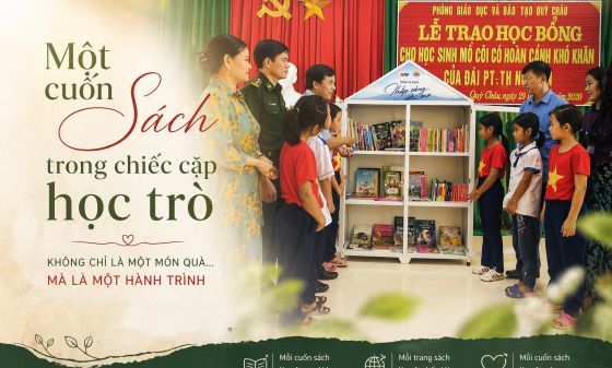 Một cuốn sách trong chiếc cặp học trò