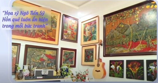 Họa sỹ Ngô Tiến Sỹ - Hồn quê luôn ẩn hiện trong mỗi bức tranh