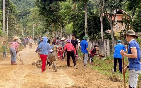 Con Cuông xây dựng nông thôn mới gắn với bảo vệ môi trường